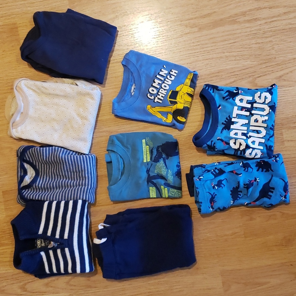 Lot Of 9 24M baby Boys Long Sleeve  Clothes